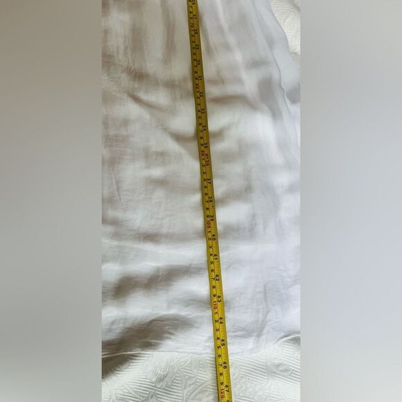 Silk Sundress Made in Italy Sz Small-Medium Rhinestone Bedazzled Straps Lined - Picture 8 of 10